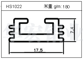 桥架铝型材HS1022