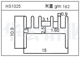 桥架铝型材HS1025