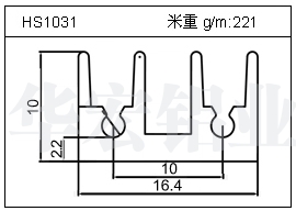 桥架铝型材HS1031