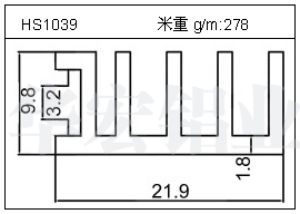 工业铝型材HS1039