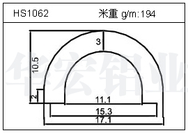 工业铝型材HS1062