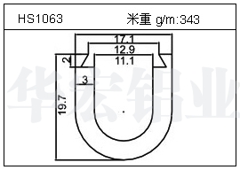 工业铝型材HS1063