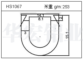 散热器铝型材HS1067