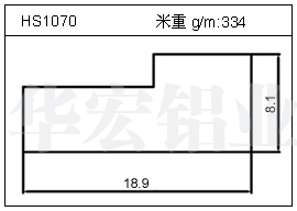 散热器铝型材HS1070