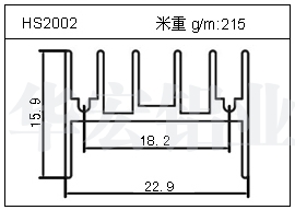 散热器铝型材HS2002