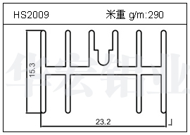 散热器铝型材HS2009