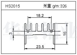 散热器铝型材HS2015