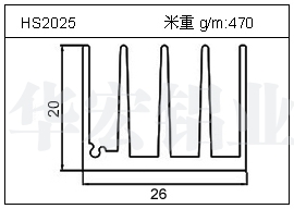 充电器铝型材HS2025