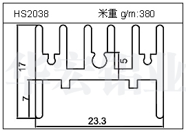 电焊机铝型材HS2038