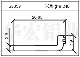 电焊机铝型材HS2039