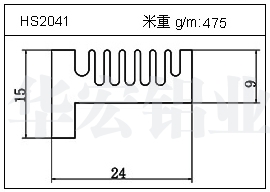 电焊机铝型材HS2041