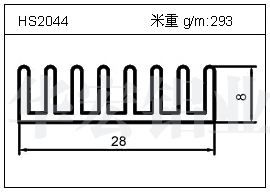 电焊机铝型材HS2044