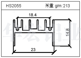 电焊机铝型材HS2055