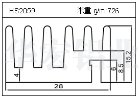 电焊机铝型材HS2059