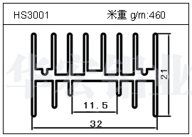 电焊机铝型材HS3001