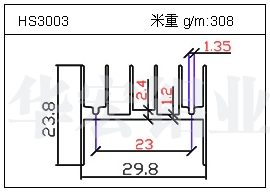 电焊机铝型材HS3003