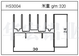 电焊机铝型材HS3004