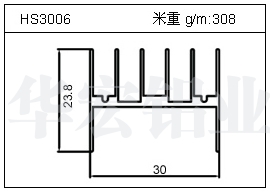 门窗铝型材HS3006