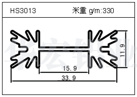 门窗铝型材HS3013