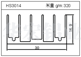 门窗铝型材HS3014