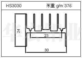 门窗铝型材HS3030