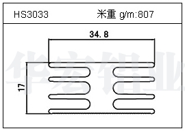 门窗铝型材HS3033