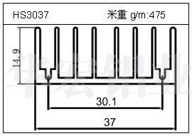 门窗铝型材HS3037