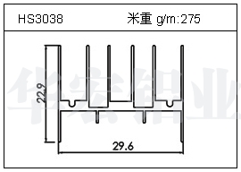 门窗铝型材HS3038