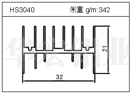 门窗铝型材HS3040