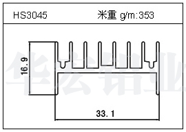 门窗铝型材HS3045