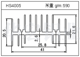 高密齿铝型材HS4005