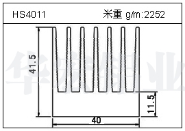 高密齿铝型材HS4011