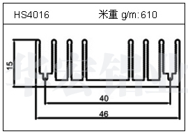 高密齿铝型材HS4016