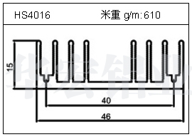 高密齿铝型材HS4016