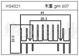 高密齿铝型材HS4021