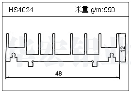 高密齿铝型材HS4024