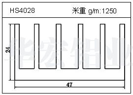 高密齿铝型材HS4028