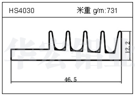 高密齿铝型材HS4030