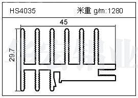 铲片铝型材HS4035