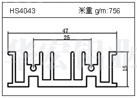 铲片铝型材HS4043