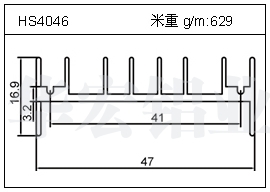 铲片铝型材HS4046