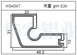 铲片铝型材HS4047