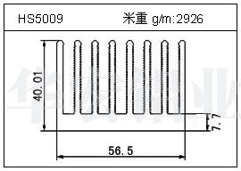 铲片铝型材HS5009