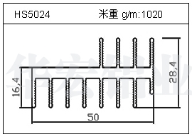 冷拔管铝型材HS5024