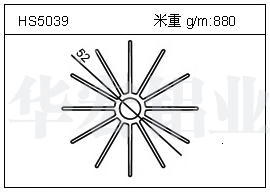 太阳花铝型材HS5039