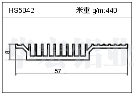 加热器铝型材HS5042
