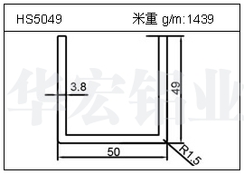 加热器铝型材HS5049
