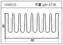 变频器铝型材HS6023