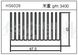 变频器铝型材HS6028