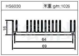 变频器铝型材HS6030